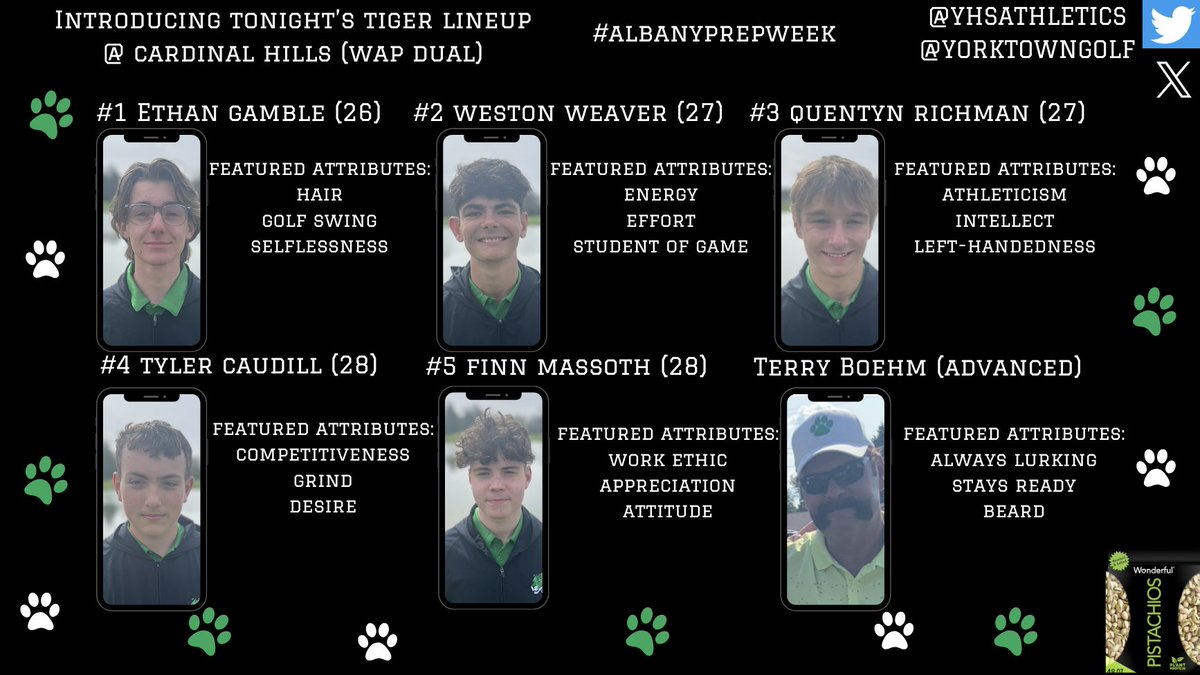 YorktownGolf's tweet image. 📅 Wednesday, May 7th
⏰ 4 pm Eastern Standard
⛳️ Cardinal Hills Golf Club
@YorktownGolf 🆚 @WapahaniGolf