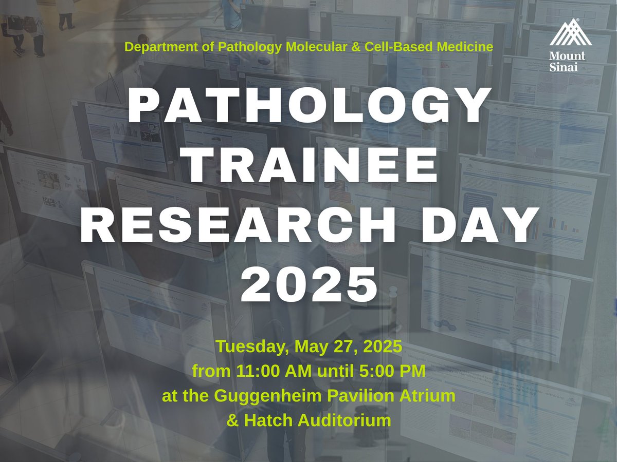Join us as the Department of Pathology proudly presents its annual Trainee Research Day—a celebration of the groundbreaking work being done by our postdoctoral fellows and residents across the institution.
Stop by, show your support, and be inspired!