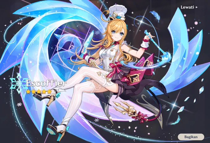 Recap gacha dua minggu ini. Lupa nyimpen splash art anaxa pas dapet saking girangnya gak ke spook wkwkwkwk Next stop: pie-non Terussss ifa balik bareng mbak eskopi udah pity gede sih jadi pasrah aja pasti dpt b5 buat dapetin ifa xixixi