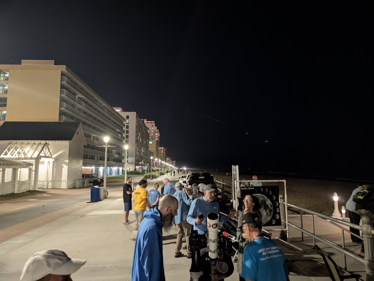 The Back Bay Amateur Astronomers held our first Boardwalk Astronomy of 2025 yesterday. We had numerous telescopes showing everything from the sun to Jupiter, a globular cluster and even a galaxy. People were overwhelmed at everything else they saw.