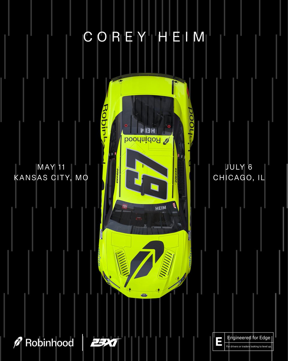 Coming to a track near you.
Starring <a href="/BubbaWallace/">Bubba Wallace</a> and <a href="/CoreyHeim_/">Corey Heim</a>. 
First stop: Kansas 🏁