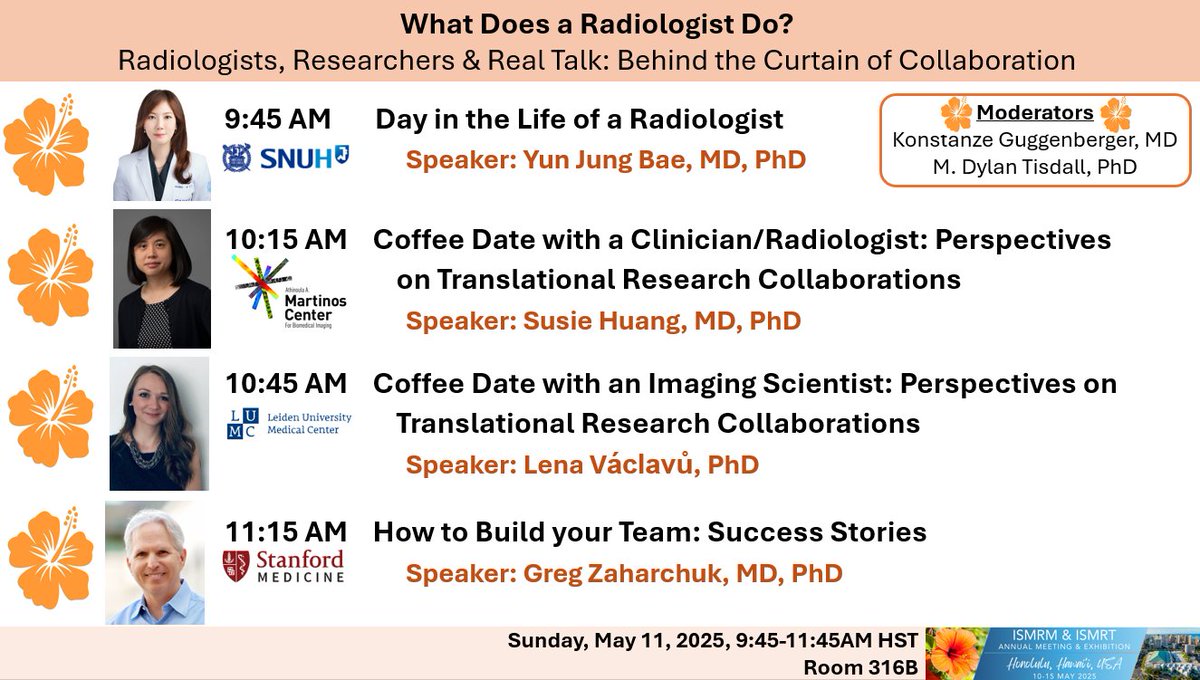 📣Want to break silos, align &amp; build? Learn what drives the teams behind the pixels! 🧲

Behind the Curtain of Interdisciplinary #Collaborations: Stories, Strategy &amp; Synergy!⚡️

#Collaboration #Leadership #MRI <a href="/ISMRT_ISMRM/">ISMRT</a> <a href="/ISMRM/">ISMRM</a> #ISMRM25

Prog/Date/Loc: submissions.mirasmart.com/ISMRM2025/Itin…