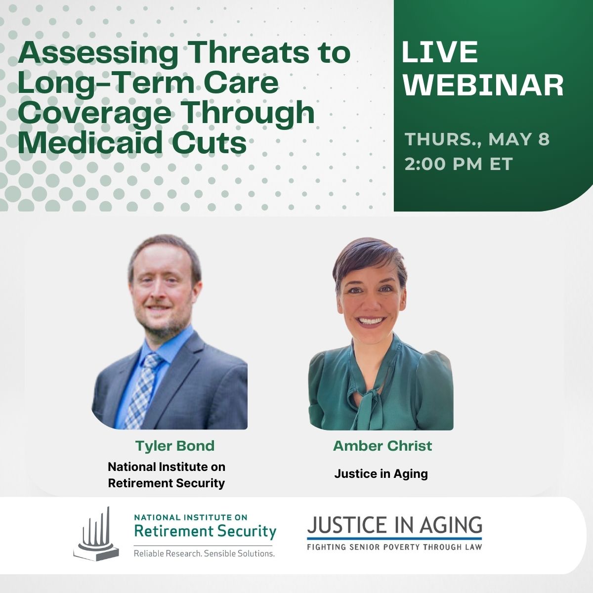 National Institute on Retirement Security (@nirsonline) on Twitter photo Still time to register for our webinar tomorrow with <a href="/justiceinaging/">Justice in Aging</a> on how older Americans access long-term care through Medicaid, how care at risk should the budget deal result in Medicaid cuts. ow.ly/4pUn50VOtZu #medicaid #longtermcare #budgetdeal Still time to register for our webinar tomorrow with <a href="/justiceinaging/">Justice in Aging</a> on how older Americans access long-term care through Medicaid, how care at risk should the budget deal result in Medicaid cuts. ow.ly/4pUn50VOtZu #medicaid #longtermcare #budgetdeal