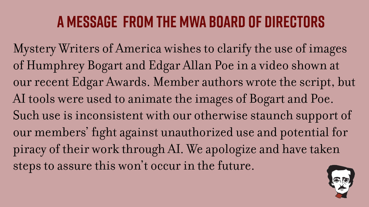 Mystery Writers of America (@edgarawards) on Twitter photo 