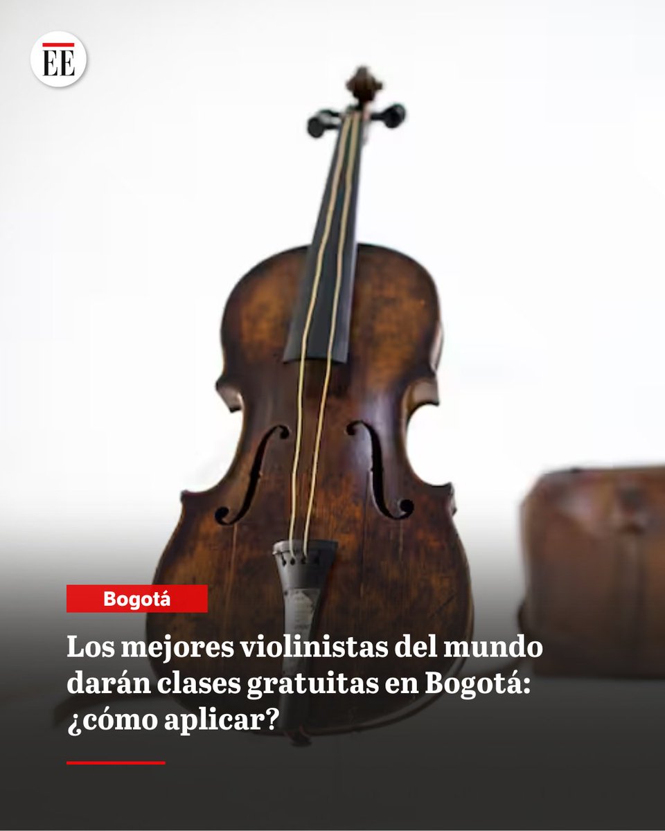 51 violinistas colombianos recibirán clases magistrales en el marco del primer Concurso Internacional de Violín Ciudad de Bogotá.
👉trib.al/SxDIpiC