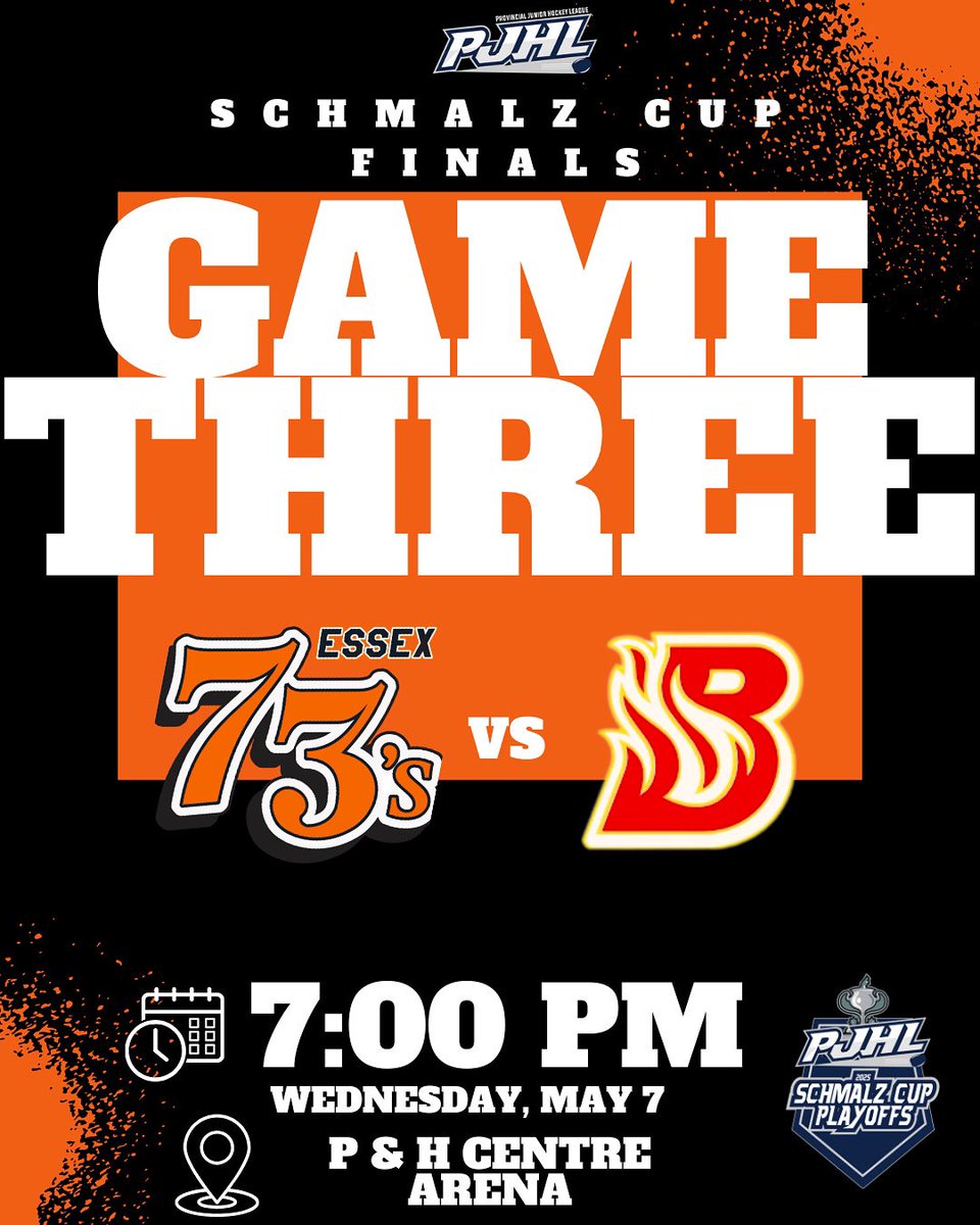The 73’s will make the trip up to Hanover today as they hope to muster together the effort to try and cut the Barons series lead to 2-1. Puck drop 7pm, doors open at 5:30pm. #webleedorange #73srevengetour