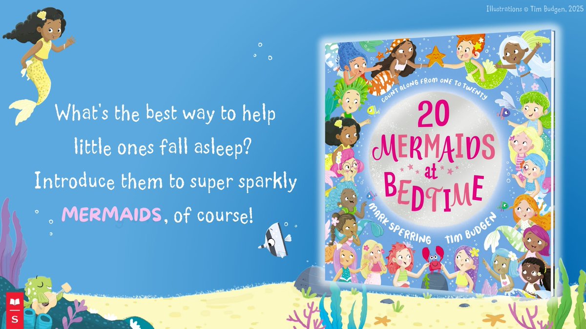 Scholastic UK (@scholasticuk) on Twitter photo TWENTY MERMAIDS AT BEDTIME is the latest in the bedtime counting series by bestselling author-illustrator duo Mark Sperring and <a href="/timbudgen/">Tim Budgen ✐</a>!
Out today 🧜♀️🫧 TWENTY MERMAIDS AT BEDTIME is the latest in the bedtime counting series by bestselling author-illustrator duo Mark Sperring and <a href="/timbudgen/">Tim Budgen ✐</a>!
Out today 🧜♀️🫧