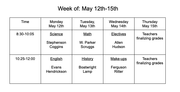 Senior Exam Schedule dcs.edu/o/dhs/article/…