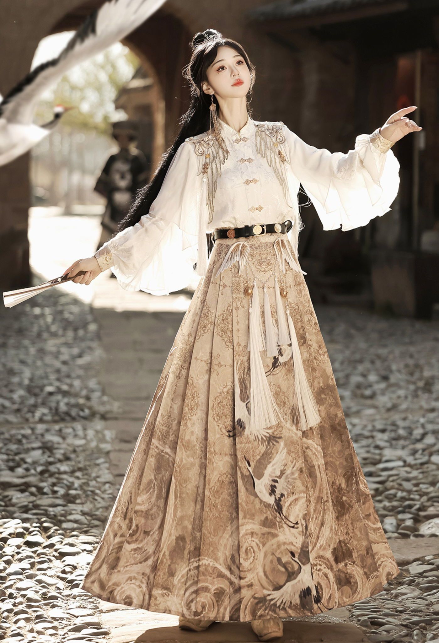 NoGenki チャイナ風ワンピースセットアップ Mサイズ 団子ヘアピン付き No genki チャイナ風ワンピースセットアップ Nogenki - メルカリ