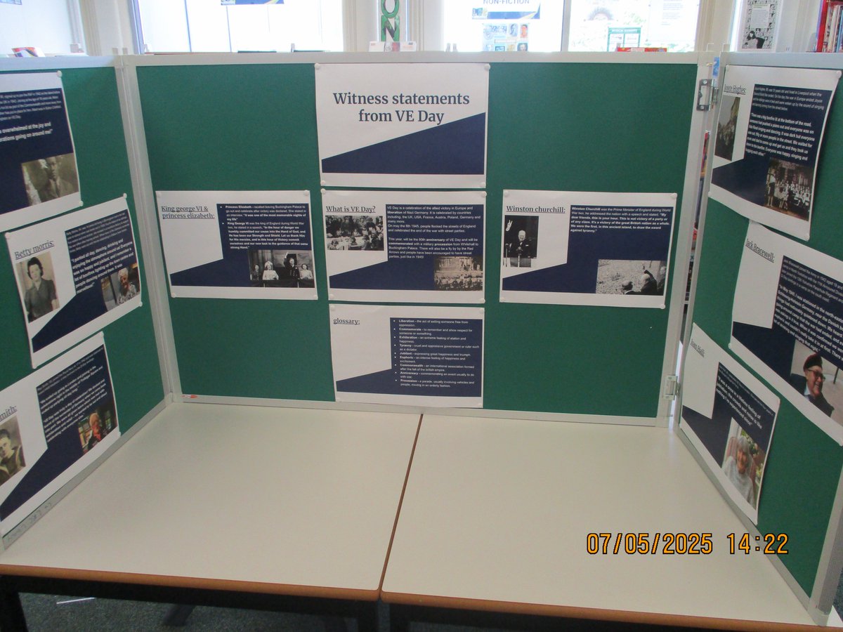 booktreats (@booksbuzzing18) on Twitter photo #VEDay has started in earnest in the Library today - a lunchtime online quiz for reading for inquiry, 1940's music, newsreel footage of London 8/5/45 & displays in the photos below! Photos of local 1945 parties, eye witness accounts etc <a href="/harrowway/">Harrow Way School</a> <a href="/GreatSchLibs/">Great School Libraries</a> #VEDay has started in earnest in the Library today - a lunchtime online quiz for reading for inquiry, 1940's music, newsreel footage of London 8/5/45 & displays in the photos below! Photos of local 1945 parties, eye witness accounts etc <a href="/harrowway/">Harrow Way School</a> <a href="/GreatSchLibs/">Great School Libraries</a>