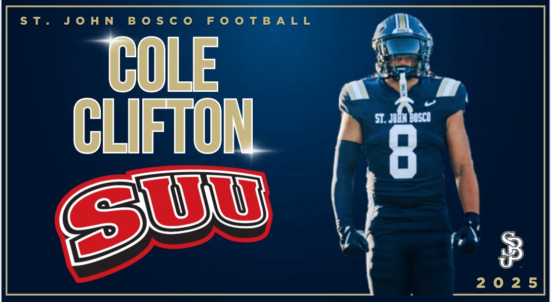 Southern Utah University adds LB Cole Clifton to the roster! Congrats Cole!