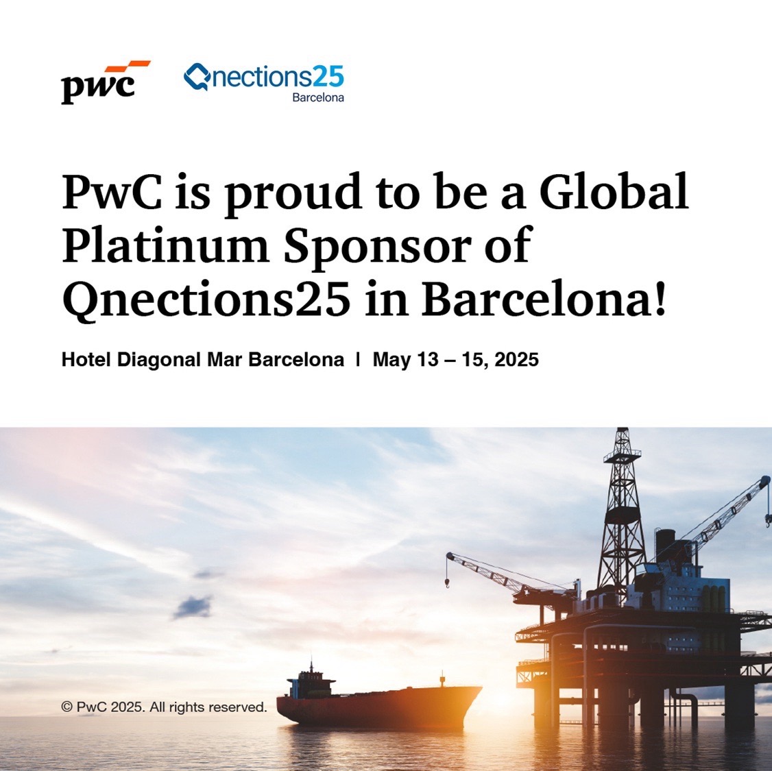 Filer_CPA's tweet image. We&apos;re headed to Barcelona! 🌍 PwC is proud to be a Global Platinum Sponsor at #Qnections25. Let’s connect, innovate, and shape the future of LNG and energy tech with Quorum. See you there! 

#PwC #QuorumSoftware #Energy #LNG #Qnections25 #Innovation #Networking
