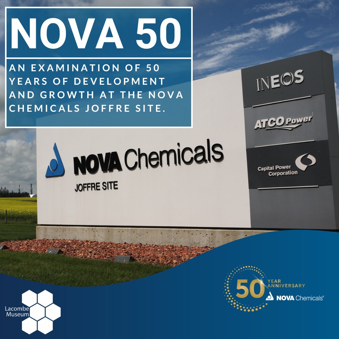 NOVA 50 is on now! Our temporary exhibit in the Flatiron Building celebrates the 50th Anniversary of NOVA Chemicals and the changes the Joffre plant site has experienced in the past 5 decades. The exhibit can be visited Wednesday - Saturday, 10 - 4:00.