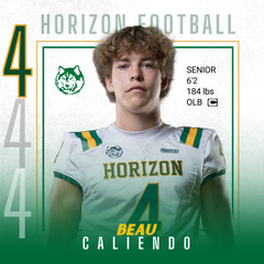 Last shoutout to our Senior #4 Beau Caliendo. Best of luck to you playing football at the next level!  #SanDiegoMesaFootball #Huskyfamily
<a href="/beau_caliendo/">Beau Caliendo</a> <a href="/PVUSDATHLETICS/">PVUSD Athletics</a> <a href="/HorizonFootball/">Husky Gridiron</a>