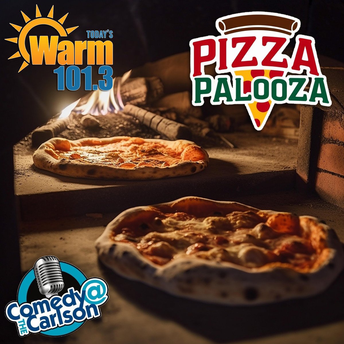 Warm 101.3 (@warm1013) on Twitter photo Join us for Pizza Palooza 2025, on Tuesday, May 20th at
@carlsoncomedy from 5-8p, and sample pizza from the best Rochester area Pizzerias, as we crown the king of the Best Pizza in Rochester!
Presented by:<a href="/HG_Dispensary/">Happy Goat Dispensary</a>
Get Tix HERE -> bit.ly/4k9to3n Join us for Pizza Palooza 2025, on Tuesday, May 20th at
@carlsoncomedy from 5-8p, and sample pizza from the best Rochester area Pizzerias, as we crown the king of the Best Pizza in Rochester!
Presented by:<a href="/HG_Dispensary/">Happy Goat Dispensary</a>
Get Tix HERE -> bit.ly/4k9to3n