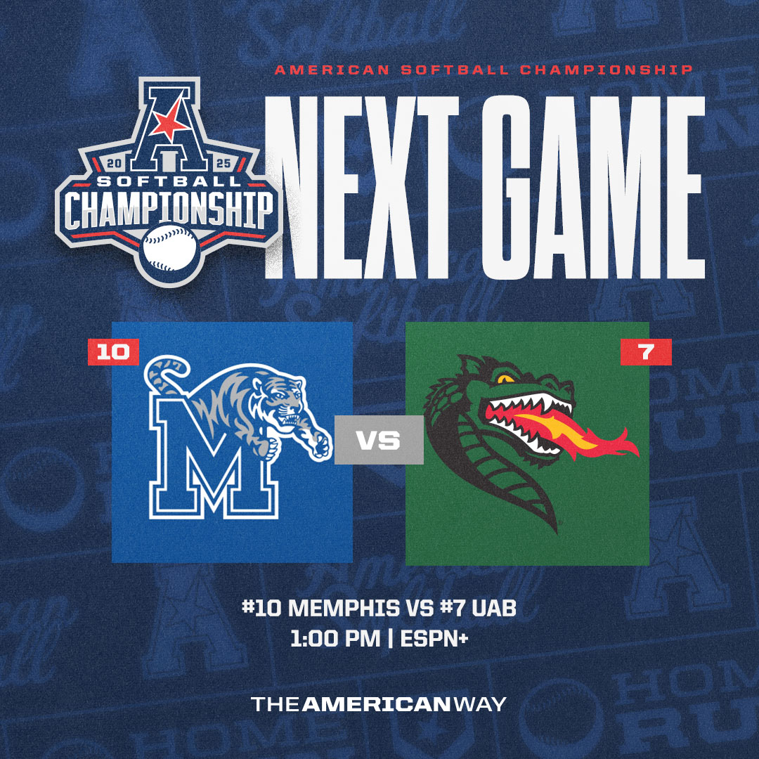 The American (@american_conf) on Twitter photo Next up!โก๏ธ
๐ฅ <a href="/MemphisSoftball/">Memphis Softball</a> vs <a href="/UAB_SB/">UAB Softball</a>
๐ 1 pm ET
๐บ espn.com/watch/player?iโฆ
#AmericanWay x #AmericanSB Next up!โก๏ธ
๐ฅ <a href="/MemphisSoftball/">Memphis Softball</a> vs <a href="/UAB_SB/">UAB Softball</a>
๐ 1 pm ET
๐บ espn.com/watch/player?iโฆ
#AmericanWay x #AmericanSB