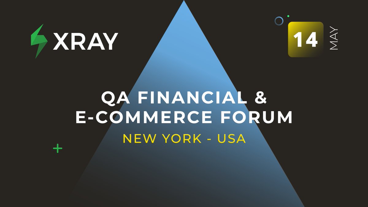 📍 Heading to the QA Financial &amp; E-commerce Forum in New York on May 14th? So is Xray!

If you're looking to stay ahead of the curve in QA and test management, this is your chance to meet the Xray team in person. 🚀