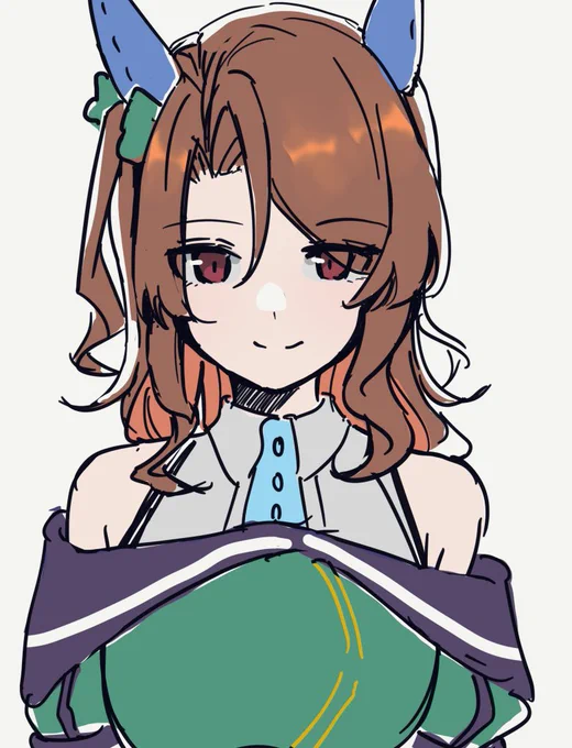 リハビリにキングを描きました#キングヘイロー 