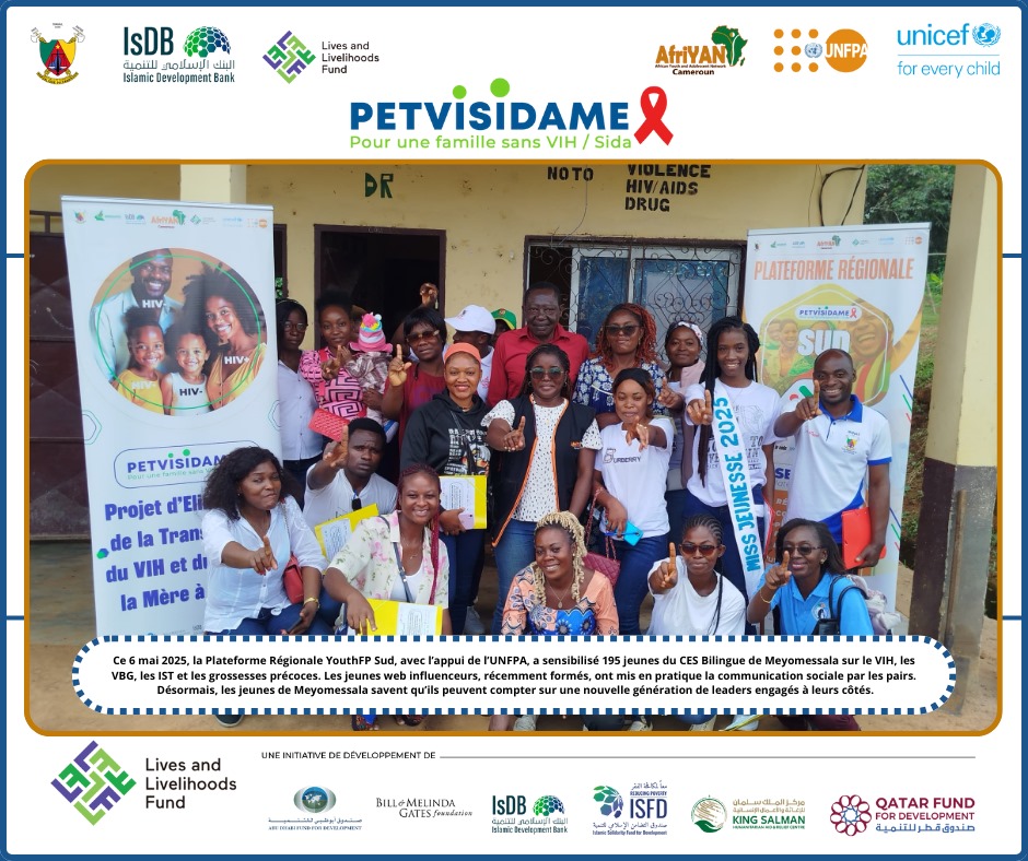 AfriYAN_Camer's tweet photo. 1/2 Nouveaux web influenceurs #YouthFP Sud à #Meyomessala ! 💪 Après leur formation, ils ont sensibilisé 195 jeunes sur #VIH, grossesses précoces, #IST, #PTME, #VBG et drogues. Cette approche par les pairs informe et offre un soutien quotidien crucial.
#PutYoungPeopleFirst https://t.co/c3iVXaDwWp