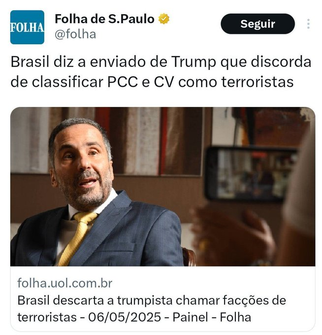PT só tem marginal.