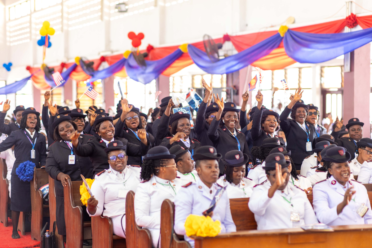 SalvArmyIHQ's tweet photo. 🌍✨The West Africa Women’s Congress in Tema, Ghana was a spiritually uplifting and unifying event with powerful teaching, dynamic worship and meaningful cross-cultural fellowship. Over 1,600 delegates attended from April 25 to 27.  

🔗 Read more at https://t.co/opBmTH0SX7 https://t.co/REfFGLkDiC