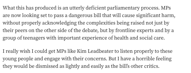 My latest column for @TheNewEuropean is on a new <a href="/ChildrensComm/">Children's Commissioner for England</a> report on a group of young people's views on assisted dying - which packs in significantly more wisdom than we've seen from some parliamentary proponents of the assisted dying bill.