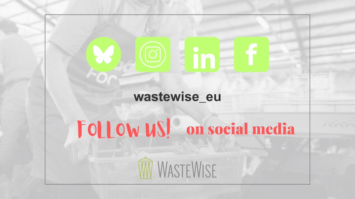 A large part of the #LOWINFOOD consortium has been immersed in the #WASTEWISE project🔁

🎯 The aim of #WASTEWISE is to reduce #foodwaste and analyse the environmental impact of this reduction. 

Follow the project on #socialmedia to stay informed❗️

🌐wastewise-project.eu