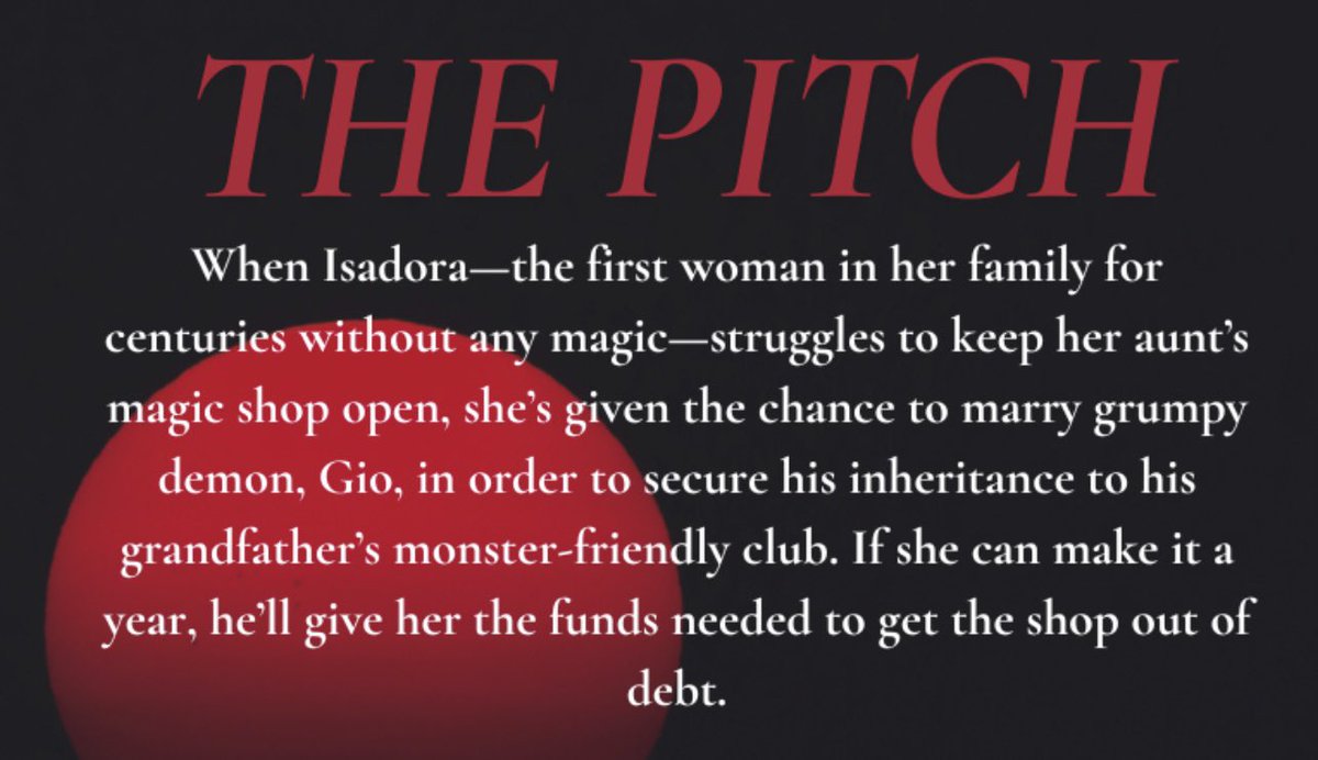 amsunshine_'s tweet photo. FOR LOVERS OF BRIDE &amp; ANA HUANG

When Isadora struggles to keep her aunt’s magic shop open, she marries grumpy demon, Gio, in order to secure his inheritance. If she can make it a year, he’ll give her the funds needed to get the shop out of debt.

#questpit #AG #W #PR #R https://t.co/OS4t4J92SU