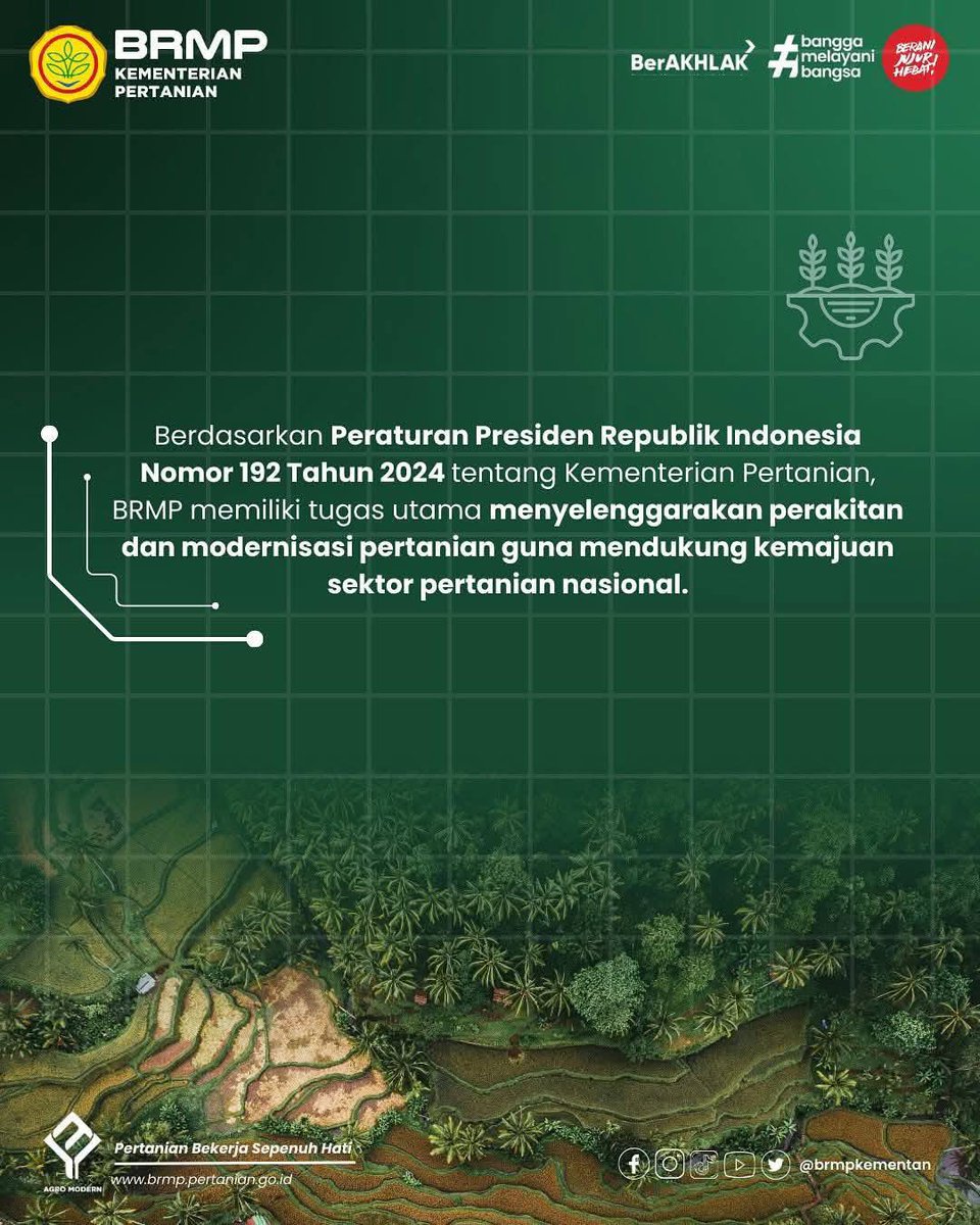 BRMP_Riau's tweet image. Repost : Badan Perakitan dan Modernisasi Pertanian 

Badan Perakitan dan Modernisasi Pertanian (BRMP) bergerak melalui 64 satuan kerja yang tersebar di seluruh Indonesia.

#brmpkementan #pertanianmoden #agromodern
