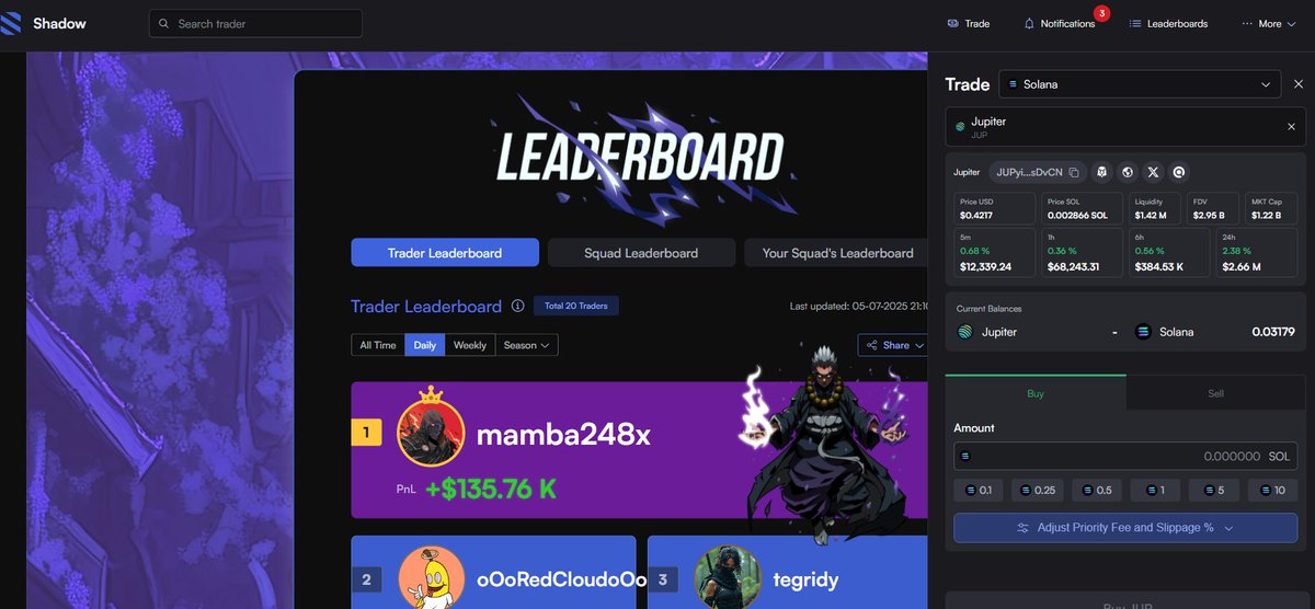 IApeIn's tweet image. Trying out @OathOfShadow , track your trades, your squad trades and also other people's trades. Seems able to do some copy trades soon as well. Very interesting , would love to explore more .