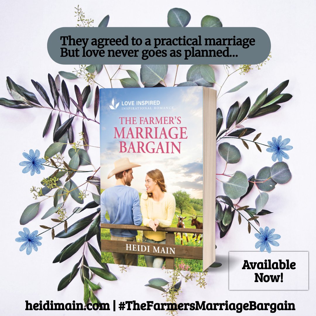 Heidi Main (@heidimain) on Twitter photo Tara, on Goodreads, says "I wish instead of five stars I could give ten stars!! I didn't want this story to end!!" Thank you, Tara๐ฅณ
Pick up your copy of THE FARMER'S MARRIAGE BARGAIN today๐
amazon.com/dp/1335937153/
#TheFarmersMarriageBargain #cleanreads #newrelease
#booklovers Tara, on Goodreads, says "I wish instead of five stars I could give ten stars!! I didn't want this story to end!!" Thank you, Tara๐ฅณ
Pick up your copy of THE FARMER'S MARRIAGE BARGAIN today๐
amazon.com/dp/1335937153/
#TheFarmersMarriageBargain #cleanreads #newrelease
#booklovers