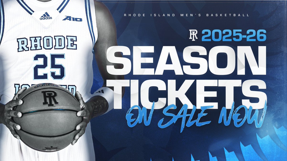 2025-26 Season Tickets 𝑶𝑵 𝑺𝑨𝑳𝑬 𝑵𝑶𝑾!

New Perks for '25-26 Season Ticket Holders:

🎟️Ticket Exchange - Swap tickets for games you can’t attend

🎟️Single game ticket discounts 

🍿 Exclusive Concession discounts 

Purchase yours today 👉 shorturl.at/qrW9G

#GoRhody