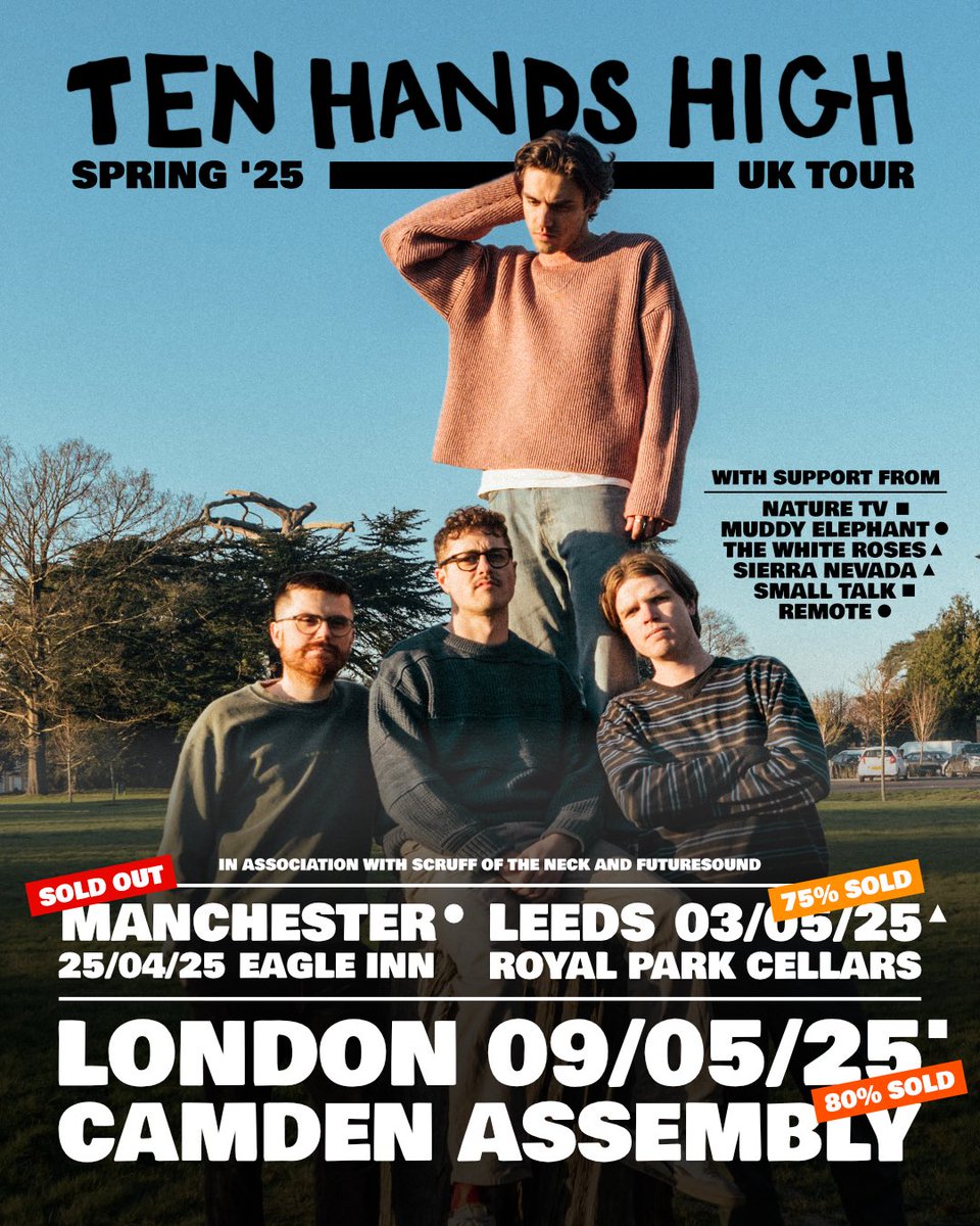 Ten Hands High ๐ (@tenhandshigh) on Twitter photo Guys our London headline show at <a href="/CamdenAssembly/">Camden Assembly</a> this Friday is 80% sold out ๐คฏ
Can everyone who is still on this wild app help us sell it out?xxx
Tix here: ticketweb.uk/event/ten-handโฆ Guys our London headline show at <a href="/CamdenAssembly/">Camden Assembly</a> this Friday is 80% sold out ๐คฏ
Can everyone who is still on this wild app help us sell it out?xxx
Tix here: ticketweb.uk/event/ten-handโฆ