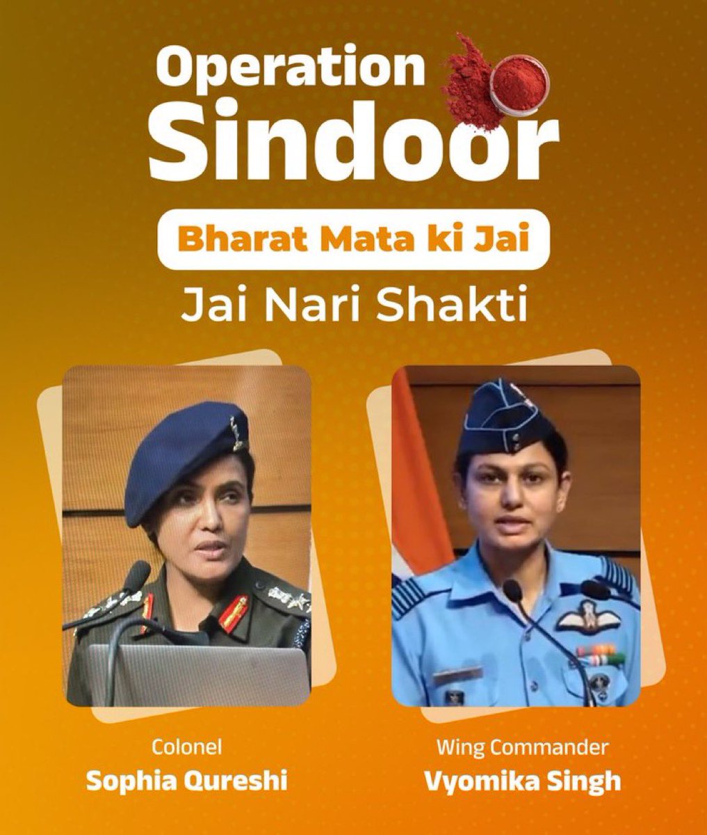 So proud to see my friend Col. Sophiya Qureshi in this role! This speaks  volumes of her dedication and commitment to our great nation! More power to her and others like her ❤️