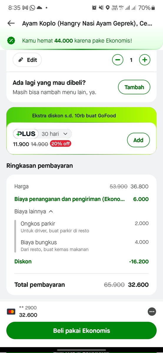 Hmm, apa driver ga tau kalo ongkos parkir mereka udah kita bayar? <a href="/gojekindonesia/">Gojek Indonesia</a>