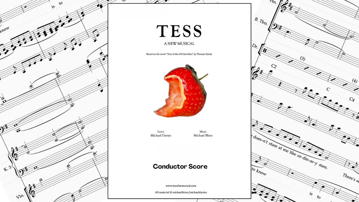 The conductor score for 'Tess' is now available:

payhip.com/b/kbz03