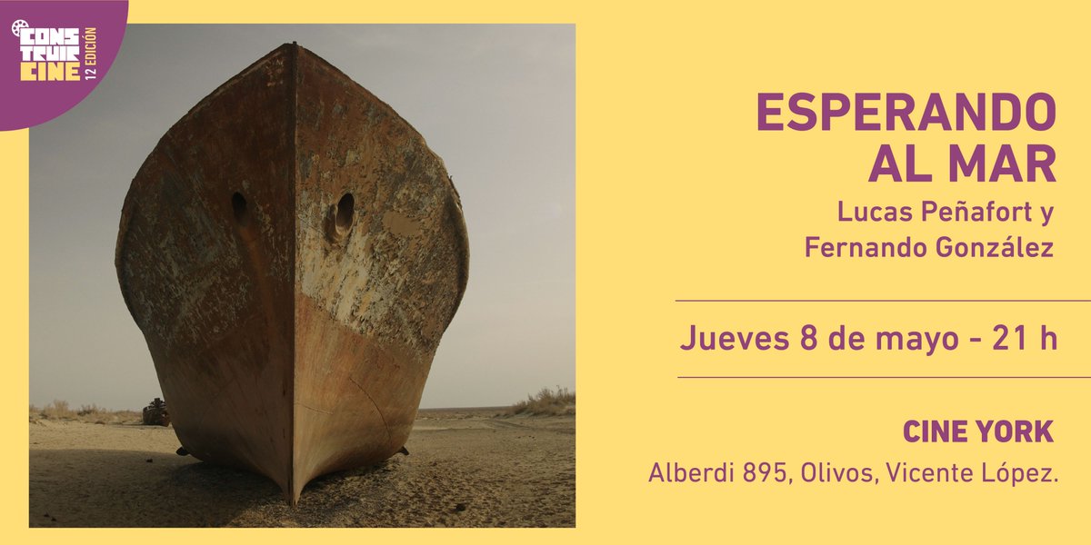 Este jueves 8 de mayo a las 21:30 h, seguimos con más cine en el Cine York.

Presentamos Esperando al mar, dirigida por Lucas Peñafort. Una historia sobre la lucha por sobrevivir en medio de una catástrofe ambiental y la necesidad de reconstruir un futuro.