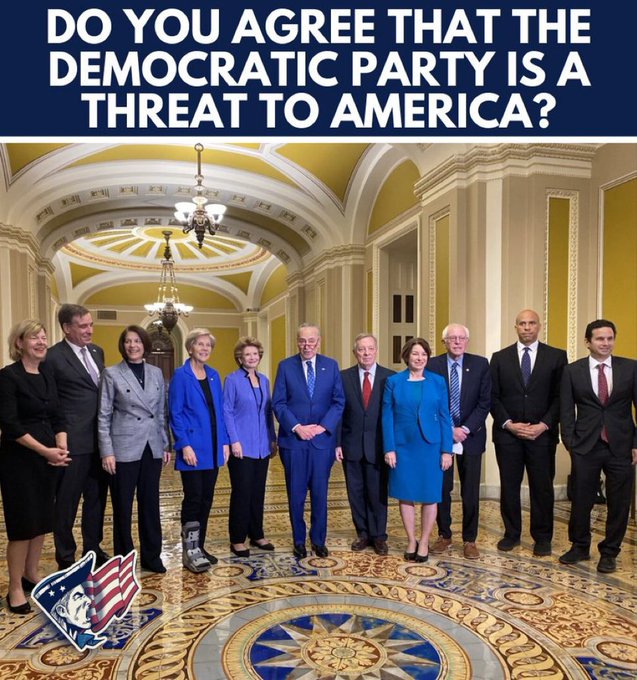 LillianMonagha4's tweet image. Do you agree that the Democratic party is a threat to America?