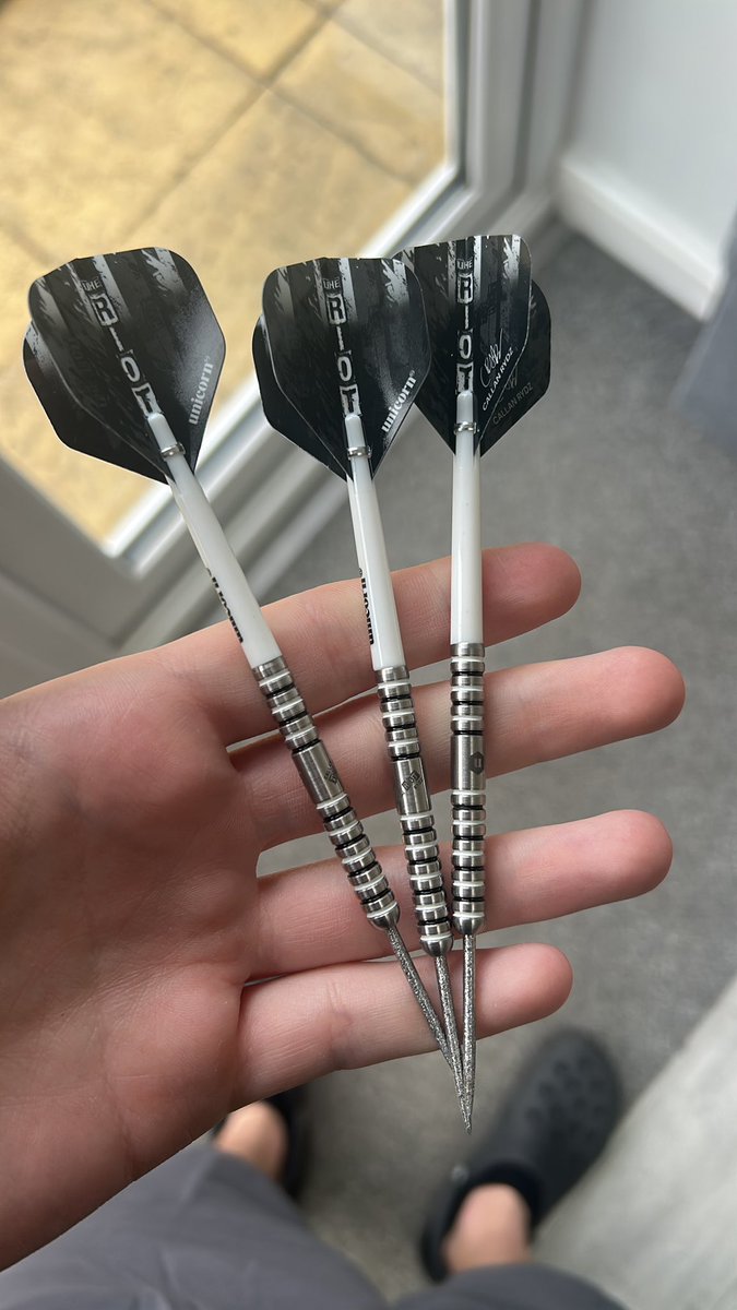 <a href="/joshpearson180/">Josh</a> Just been given these off Callan Rydz. Lovely dart to throw and not on the market.
