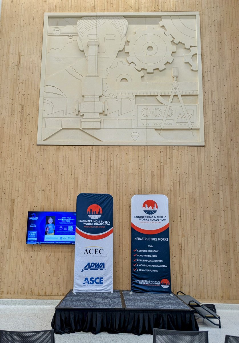Engineering & Public Works Roadshow (@epwroadshow) on Twitter photo And we're getting ready for our next stop this morning at the Anderson Ball Classroom at <a href="/SanJacCollege/">San Jacinto College</a>! Tune in live on X to watch at 10AM CDT.
<a href="/ACEC_National/">ACEC_National</a> <a href="/APWATexas/">APWA Texas</a> <a href="/TEXASCEtweets/">ASCE Texas Section</a> <a href="/ASCETweets/">ASCE Headquarters</a> <a href="/APWATWEETS/">APWA</a> #engineering #sustainabledesign #masstimber <a href="/WalterPMooreEng/">Walter P Moore</a> And we're getting ready for our next stop this morning at the Anderson Ball Classroom at <a href="/SanJacCollege/">San Jacinto College</a>! Tune in live on X to watch at 10AM CDT.
<a href="/ACEC_National/">ACEC_National</a> <a href="/APWATexas/">APWA Texas</a> <a href="/TEXASCEtweets/">ASCE Texas Section</a> <a href="/ASCETweets/">ASCE Headquarters</a> <a href="/APWATWEETS/">APWA</a> #engineering #sustainabledesign #masstimber <a href="/WalterPMooreEng/">Walter P Moore</a>
