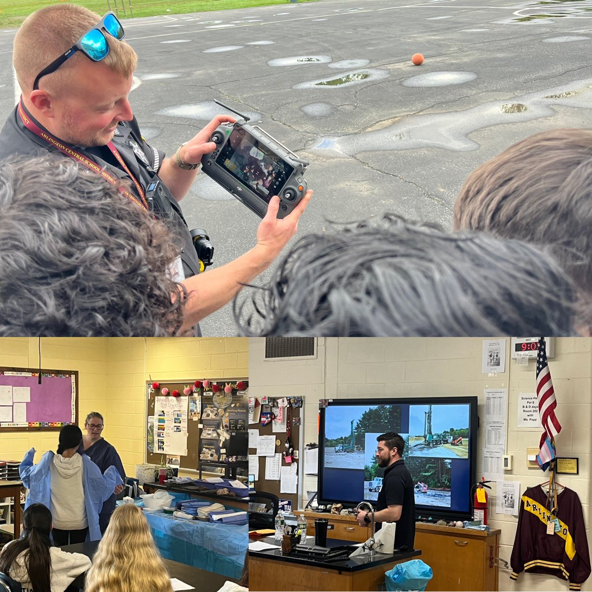 Visited LaGrange Middle School 4 their career day where students interacted with business professionals and community partners. Students saw the sheriffs office demonstrating drones, spoke with a certified surgical technologist &amp; saw construction/well drilling &amp; much more!