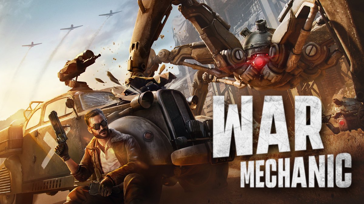 WarMechanicGame's tweet photo. 🚀 War Mechanic is heading to Kickstarter! We just launched our prelaunch page. Hit “Notify me on launch” to stay updated. Check out the brand-new game cover!
👉 https://t.co/J7TUM1MXZx
#WarMechanic #Kickstarter #IndieGames #Chronospace #Gamedev #Dieselpunk https://t.co/ytIDaKs1hp