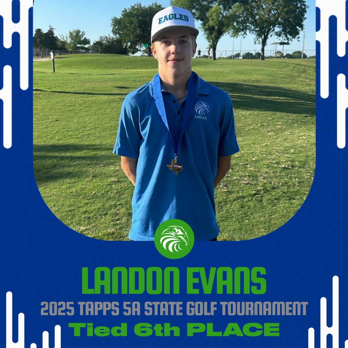 Congratulations to Landon Evans (2026) who finished in the top 10 at state with a tie for 6th place!