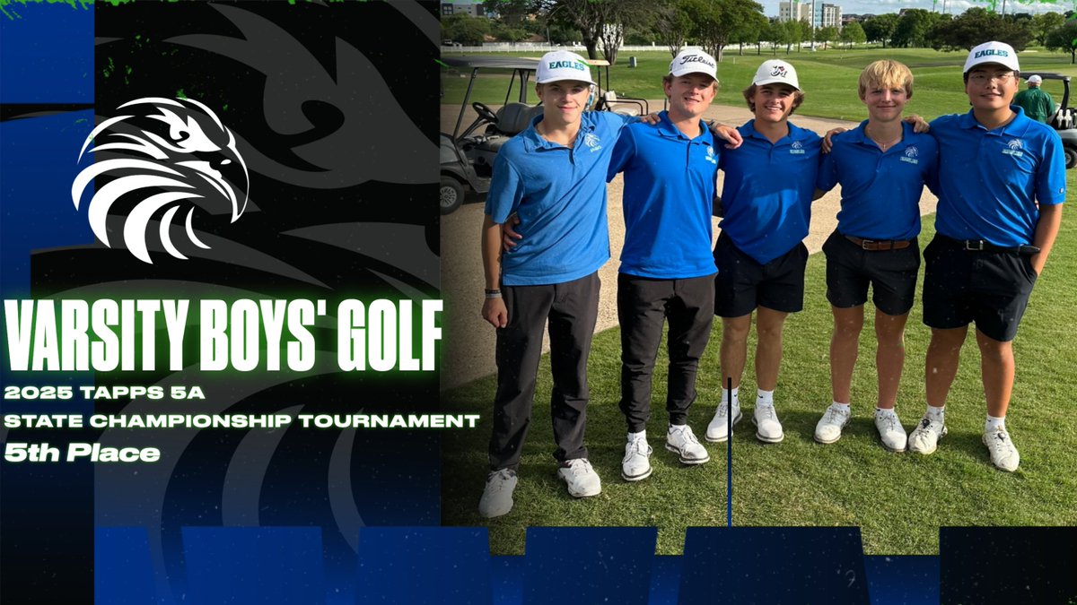 Congratulations to Varsity Boys' Golf who finished in 5th place at the State Tournament!