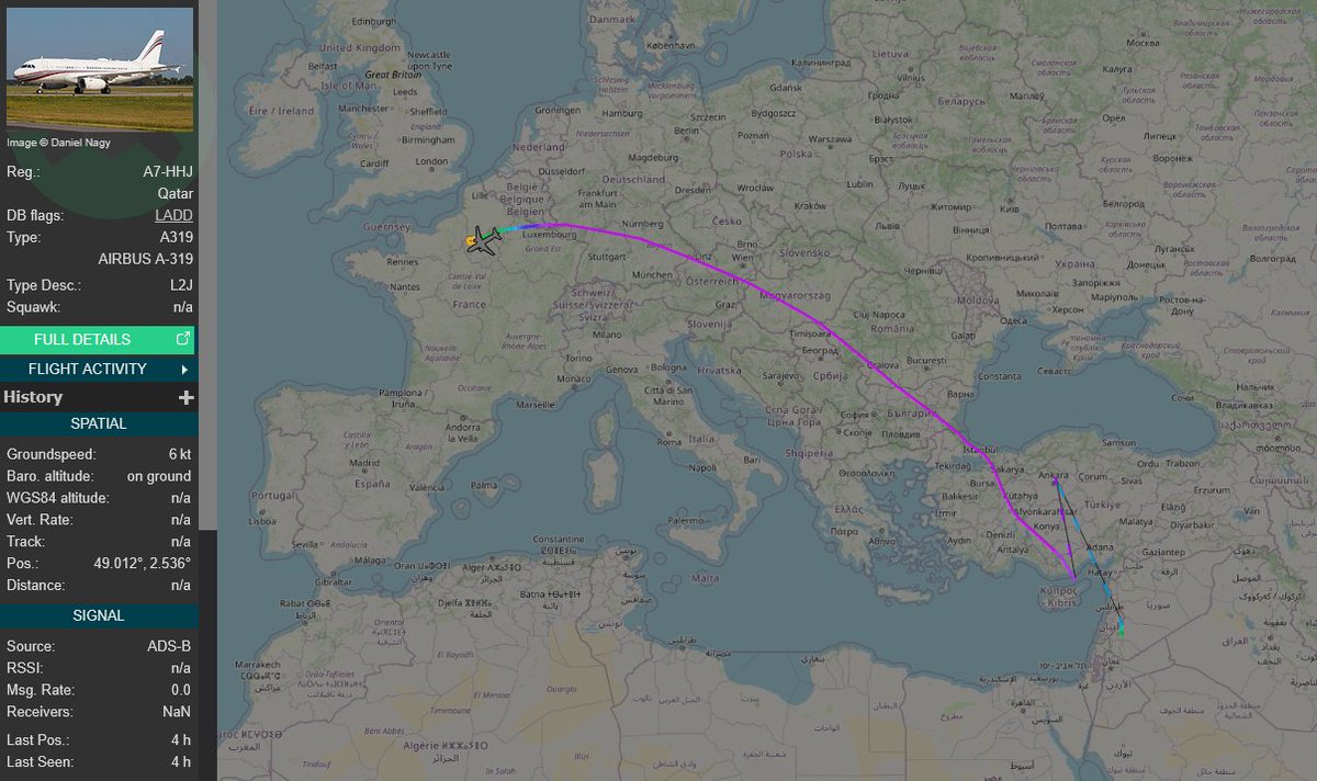 Qatar Executive Airbus A319 [A7-HHJ] planespotters.net/airframe/airbu…