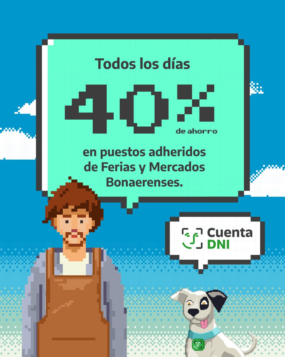 📲 Ahorrá un montón pagando con #CuentaDNI en Ferias y Mercados Bonaerenses. Comprá carnes, pollo, pescados, huevos, frutas, verduras, lácteos y mucho más en un mismo lugar. Y directo del productor a tu mesa. 🥩🍼🥬

📍 Encontrá el más cercano: bancoprovincia.com.ar/cuentadni/cont….