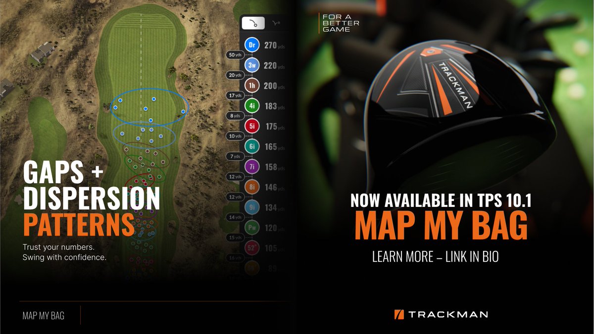 Think you know your distances? Now you •really• will.

Map My Bag is here — your personal distance tracker, new in TPS 10.1. Give it a try and start playing a better game today. 🟧

🔗 Read all about Map My Bag at the link in bio.