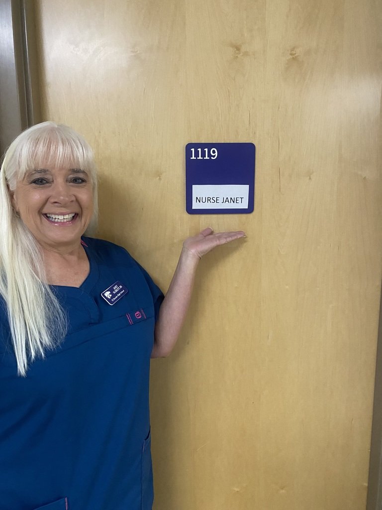 EHSGoCats's tweet image. Happy School Nurse Day to our very own, Nurse Janet! Nurse Janet has been a school nurse for 28 years, and 17 of those have been spent at El Dorado High School. Her time and love poured into each student do not go unnoticed. Thank you for all you do, Nurse Janet!