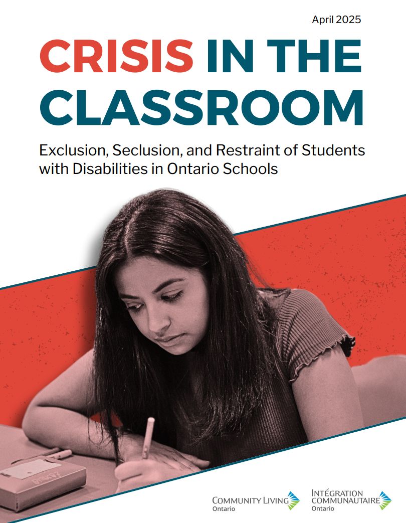 InclusionCA's tweet image. A new report from Community Living Ontario highlights the exclusion and restraint of students with disabilities in classrooms across the province.  We echo our provincial ally's call for more resourcing and supports for students with disabilities to ensure their rights to an