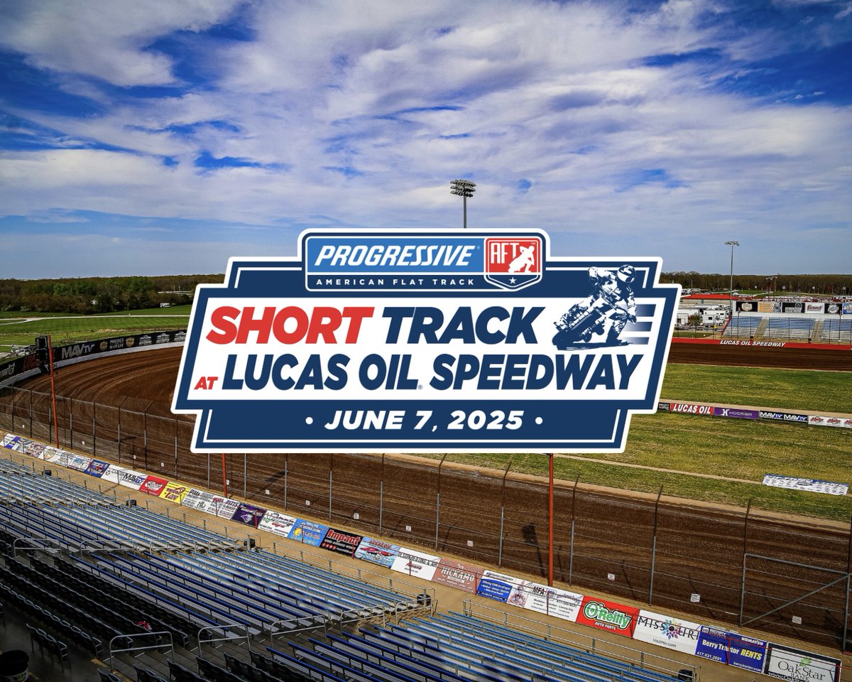 Tickets On Sale Now for Round 6 at Lucas Oil Speedway on June 7th! 🔥 

The “Diamond of Dirt Tracks” steps onto the national stage for Round 6 where Mission AFT SuperTwins, AFT Singles presented by KICKER and Royal Enfield Build. Train. Race. will throw down on the